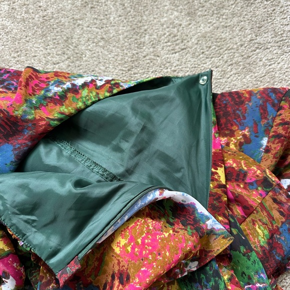 H&M Multicolored Ruffle High-Low Midi Skirt - Picture 3 of 3